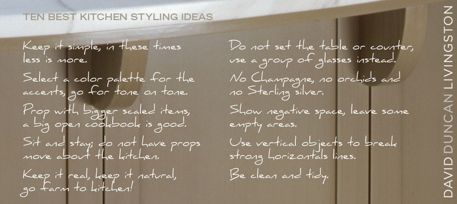 10 Top Kitchen Styling Tips David Duncan Livingston